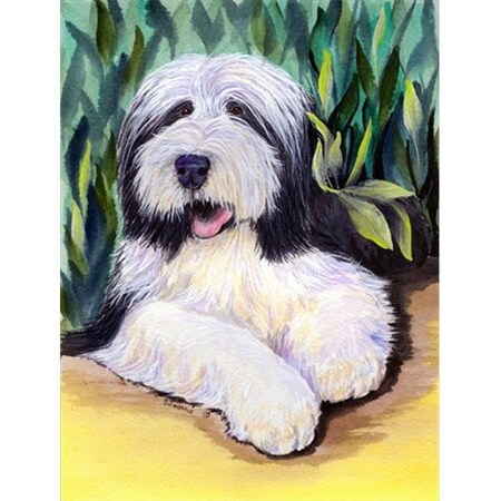 PatioPlus Bearded Collie Flag - Garden Size44; 11 x 15 in.